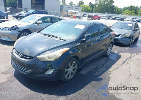2012 Hyundai Elantra Limited (Ulsan Plant) z USA, uszkodzony, nr VIN KMHDH4AE5CU181598